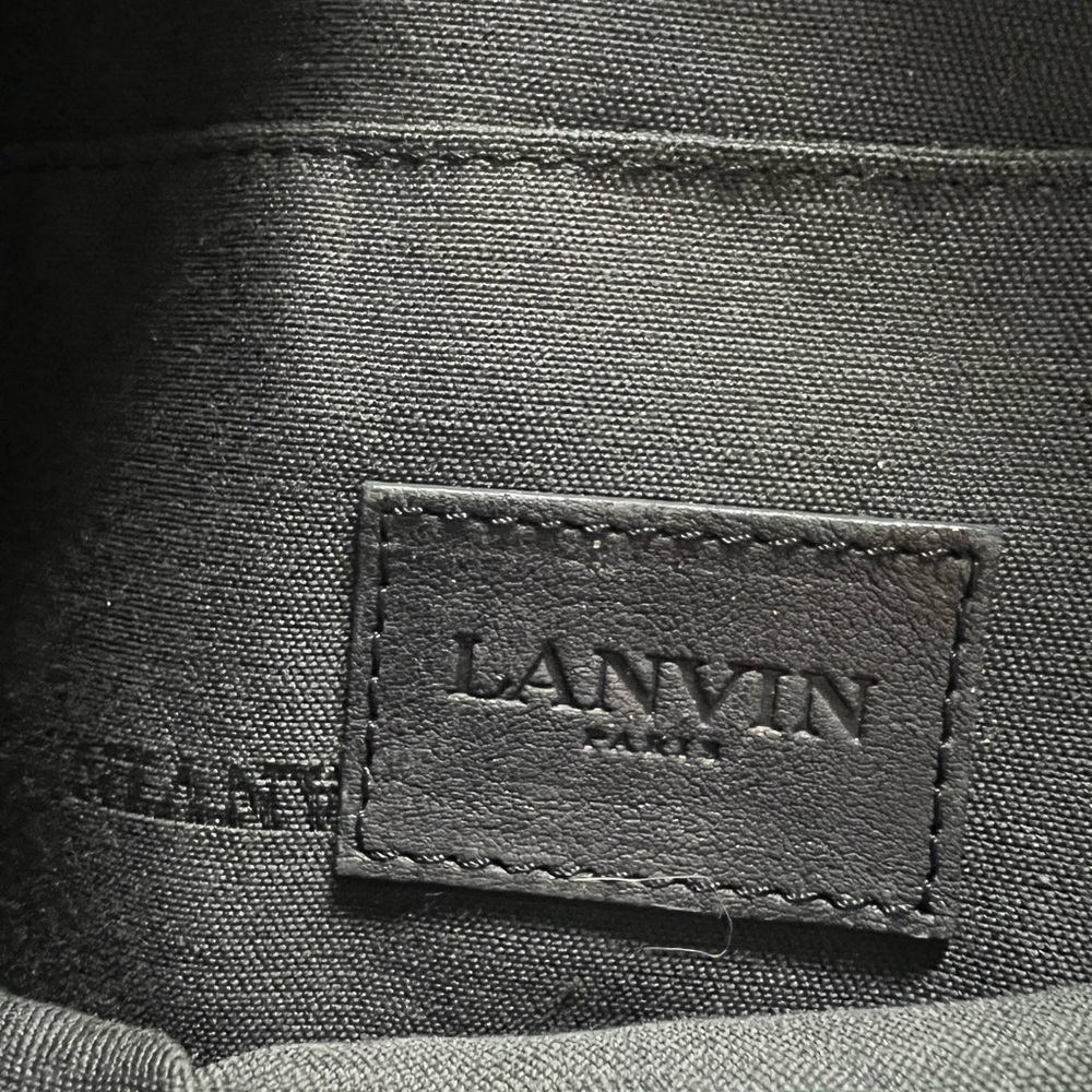 Black Authentic Soft Leather LANVIN Tote bag Black 2200373199402 - Picture 3 of 6